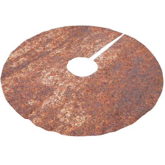 Geroest staaltextuur, abstracte achtergrond. kerstboom rok (Gekanteld)