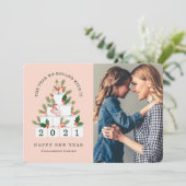 Gerold met het Kerstmis wc papier boom foto Feestdagenkaart (Staand voorkant)