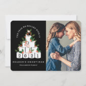 Gerold met het Kerstmis wc papier boom foto Feestdagenkaart (Voorkant)