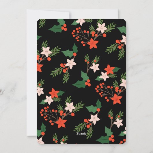 Gerold met het Kerstmis wc papier boom zwart Feestdagenkaart (Achterkant)