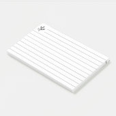 Gerolde lijn met logo-symbool post-it® notes (Schuin)