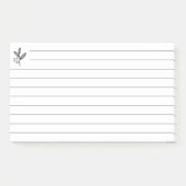 Gerolde lijn met logo-symbool post-it® notes (Voorkant)