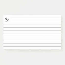 Gerolde lijn met logo-symbool post-it® notes
