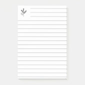Gerolde lijn met logo-symbool post-it® notes (Voorkant)