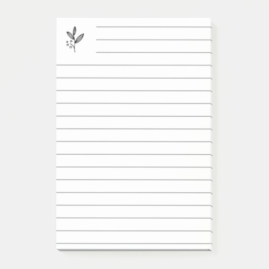 Gerolde lijn met logo-symbool post-it® notes (Voorkant)