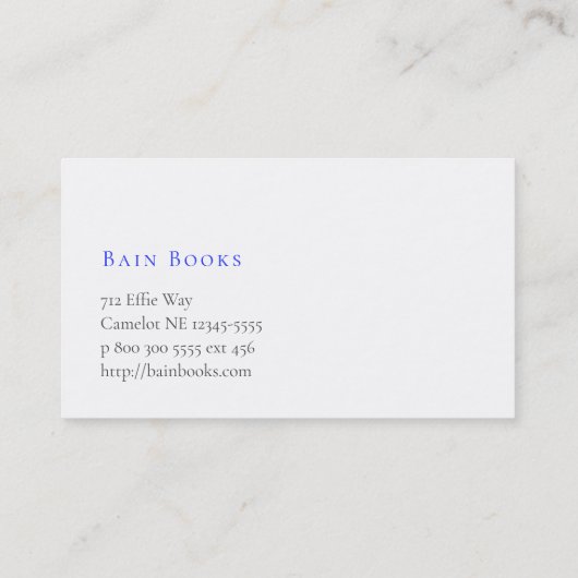 Gerolde / uitgelijnde indexkaart visitekaartje (Achterkant)