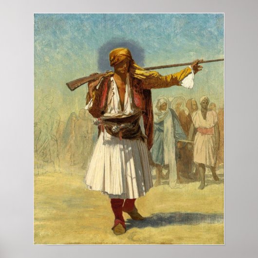 Gérôme - Albanese officier (officier Arnaoute) 189 Poster (Voorkant)
