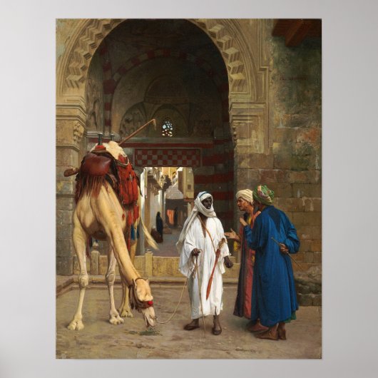 Gérôme - Arabisch geschil 1871 Poster (Voorkant)
