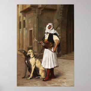 Gérôme - Arnaut met twee wieltjes Honden 1867 Poster