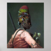 Gérôme - Black Bashi Bazouk 1869 Poster (Voorkant)