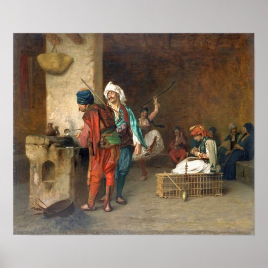 Gérôme - Cafe House, Cairo Poster (Voorkant)