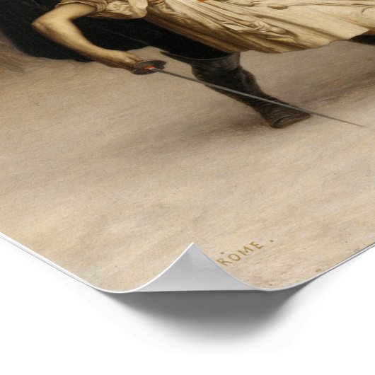 Gérôme - De duel na de Masquerade Poster (Hoek)