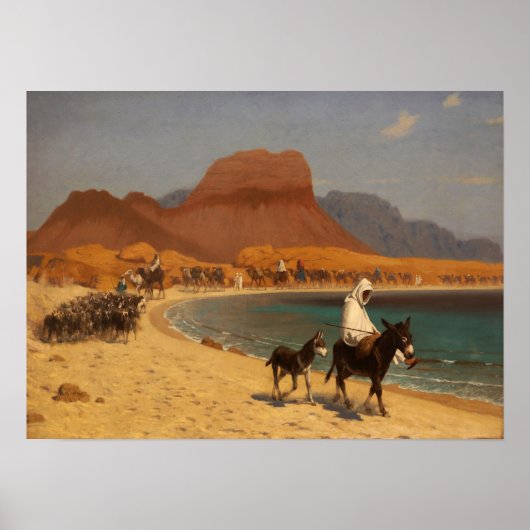 Gérôme - de Golf van Aqaba 1897 Poster (Voorkant)