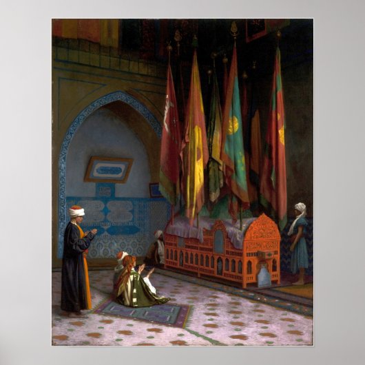 Gérôme - De Sentinel bij het graf van de sultan Poster (Voorkant)