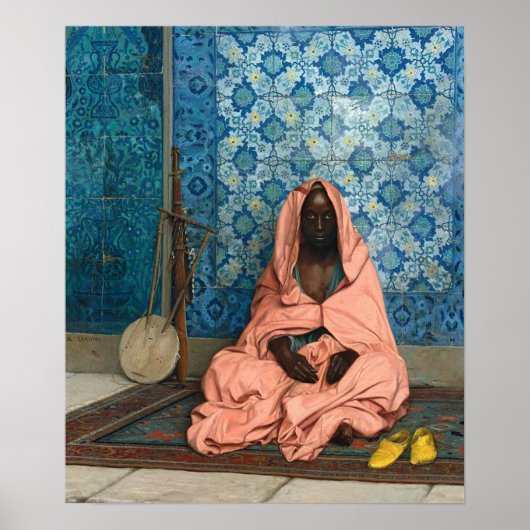 Gérôme - De Zwarte Bard 1888 Poster (Voorkant)