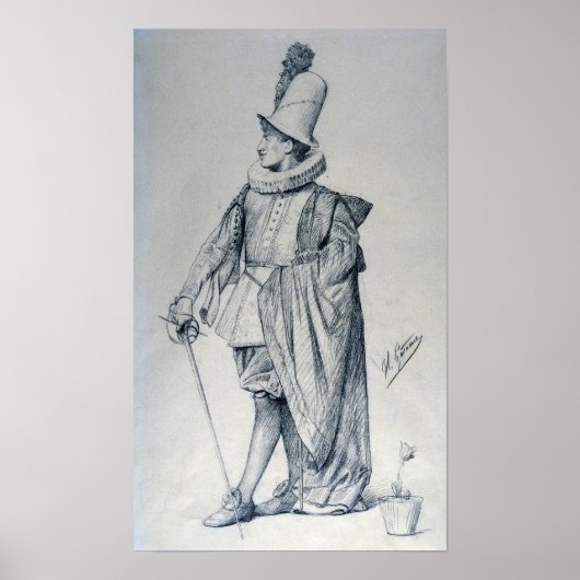 Gérôme - Dutch Cavalier Poster (Voorkant)