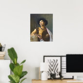 Gérôme - Een Bischari krijger Poster (Thuiskantoor)