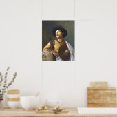 Gérôme - Een Bischari krijger Poster (Keuken)