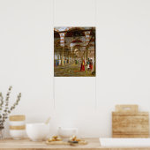 Gérôme - gebeden in de moskee poster (Keuken)