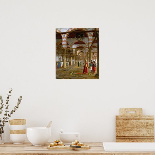 Gérôme - gebeden in de moskee poster (Keuken)