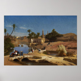 Gérôme - Gezicht op Medinet El Fayoum Poster