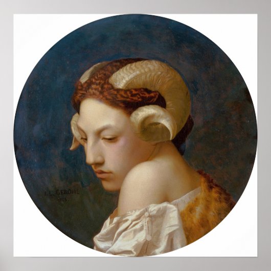 Gérôme - hoofd van een vrouw poster (Voorkant)