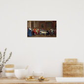 Gérôme - Lodewijk XIV en Molière Poster (Keuken)