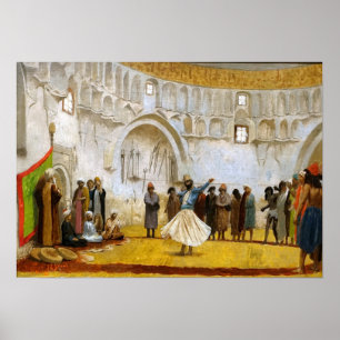 Gérôme - Sketch for the Whirling Dervish 1889 Poster