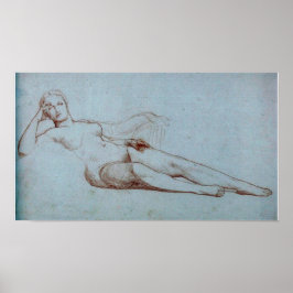 Gérôme - Studie van vrouwfiguur Poster