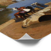 Gérôme - Uitzicht van Medinet El Fayoum Poster (Hoek)