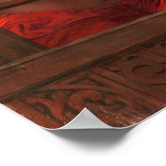 Gérôme - Vrouw op een balkon Poster (Hoek)