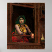 Gérôme - Vrouw op een balkon Poster (Voorkant)