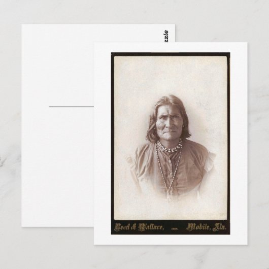 Geronimo 1888 briefkaart (Voorkant / Achterkant)