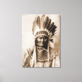 Geronimo 1904 omwikkeld doek canvas afdruk (Voorkant)