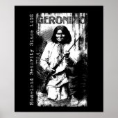 Geronimo Art Native American Apache Illustration Poster (Voorkant)