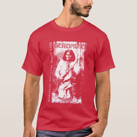Geronimo Art Tshirt Native American Apache Gift (Voorkant)