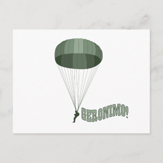 Geronimo. Briefkaart (Voorkant)