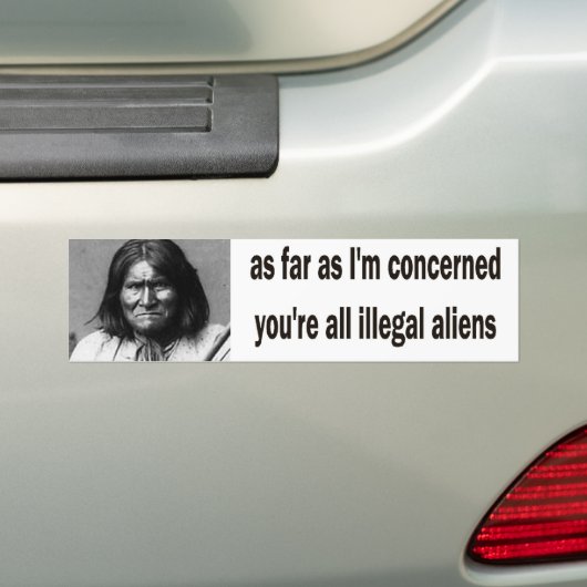 geronimo bumpersticker (Op auto)