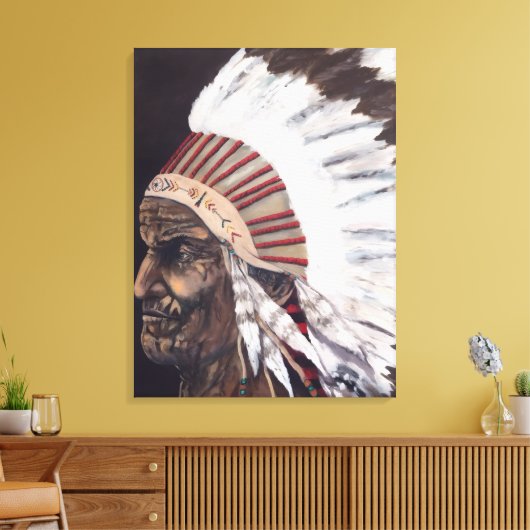 Geronimo Canvas Afdruk (Insitu (Woonkamer))