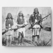 Geronimo en drie van zijn Apache-strijders, 1886 ( Fotoplaat (Voorkant)