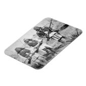 Geronimo en drie van zijn Apache-strijders, 1886 ( Magneet (Linkerzijde)