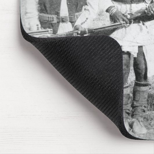 Geronimo en drie van zijn Apache-strijders, 1886 ( Muismat (Hoek)