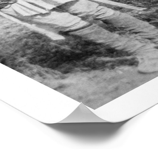 Geronimo en drie van zijn Apache-strijders, 1886 ( Poster (Hoek)