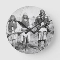 Geronimo en drie van zijn Apache-strijders, 1886 (