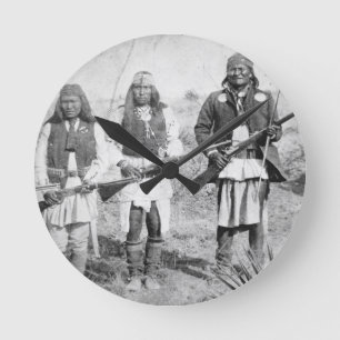 Geronimo en drie van zijn Apache-strijders, 1886 ( Ronde Klok