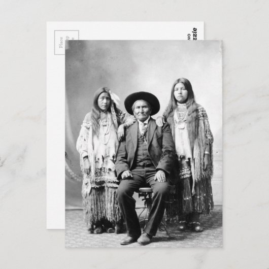 Geronimo en twee nichtjes briefkaart (Voorkant / Achterkant)