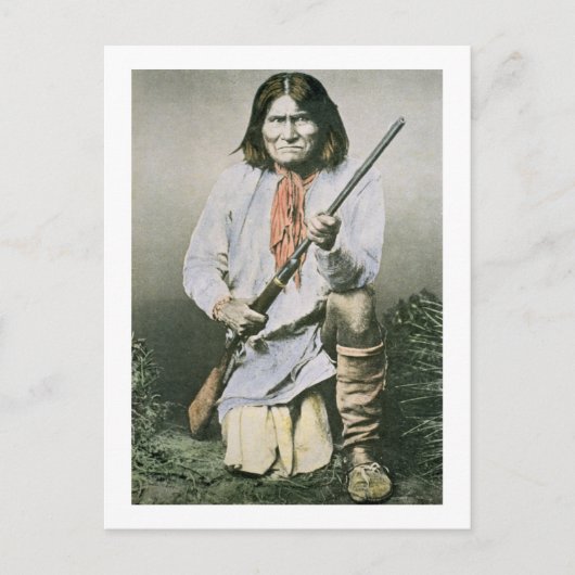 Geronimo (foto van kleur) briefkaart (Voorkant)