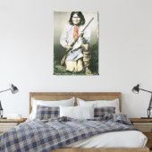 Geronimo (foto van kleur) canvas afdruk (Insitu (Slaapkamer))