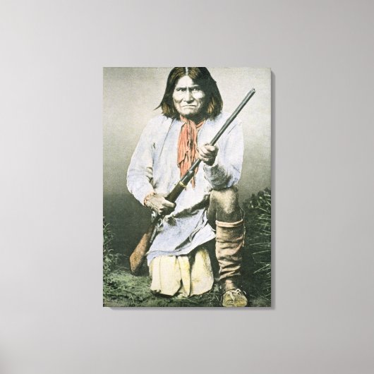 Geronimo (foto van kleur) canvas afdruk (Voorkant)