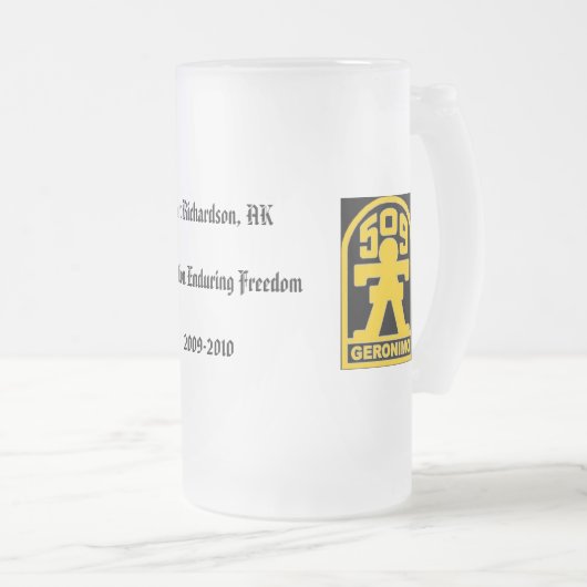 geronimo gevelde mok (Voorkant rechts)